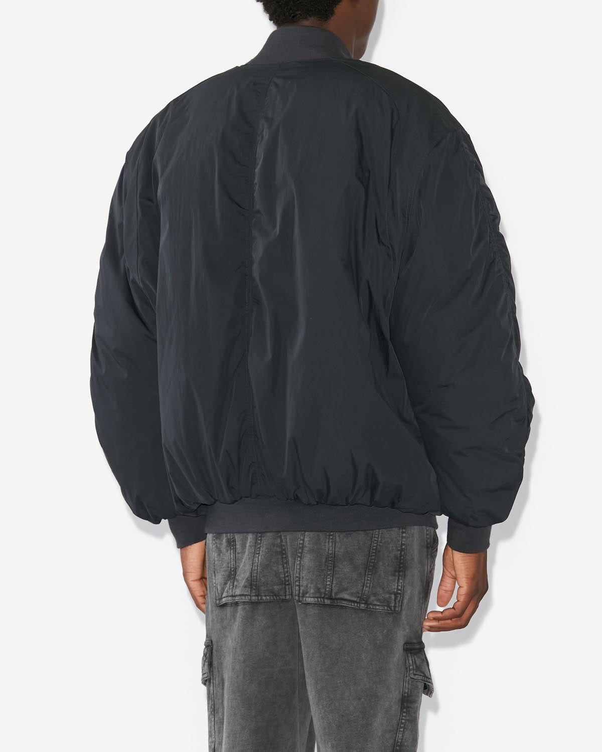 Bakya oversize bomber jacket Man Nero lavato 5