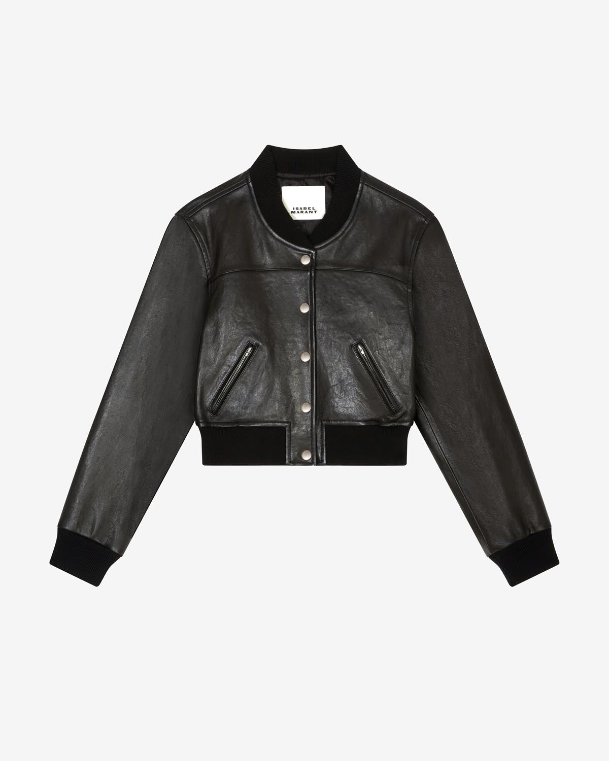 Leather jacket adriel - Black - Woman - 5