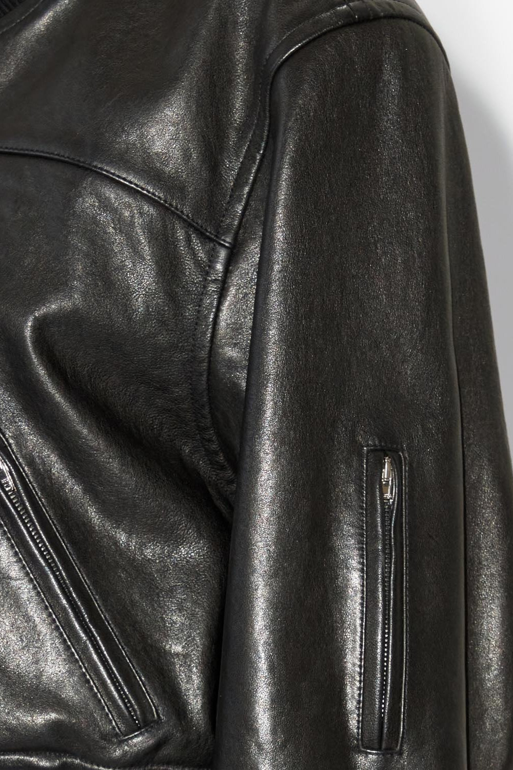 Leather jacket adriel - Black - Woman - 3