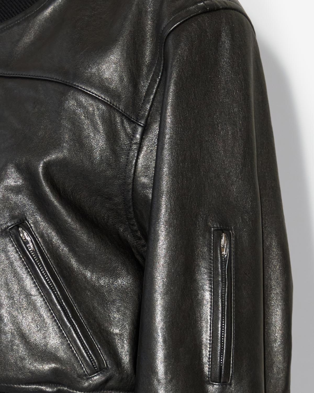 Leather jacket adriel - Black - Woman - 2