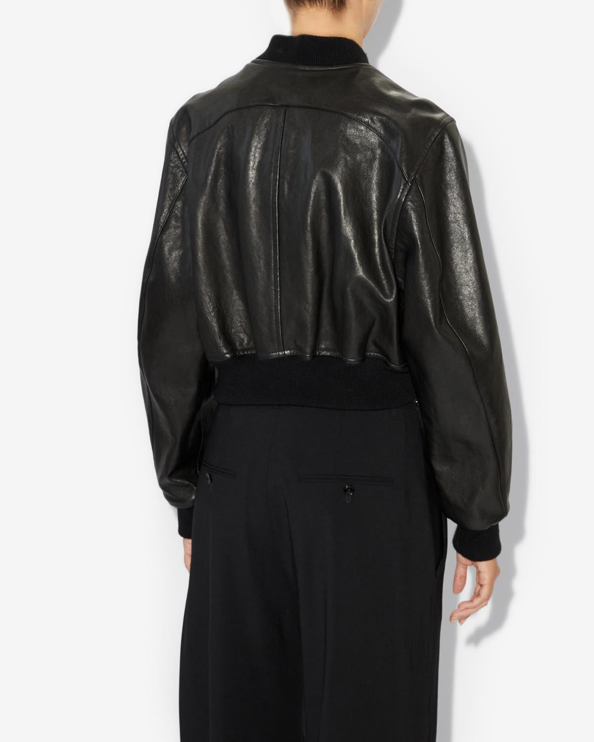 Leather jacket adriel - Black - Woman - 4