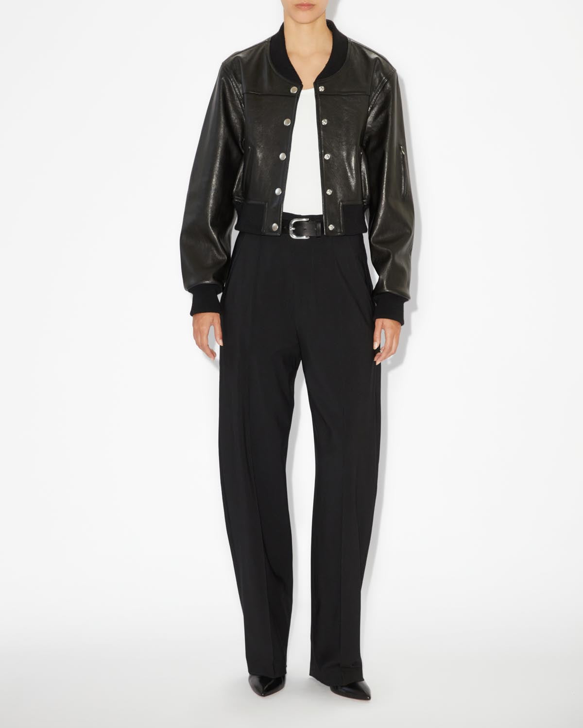 Leather jacket adriel - Black - Woman - 1