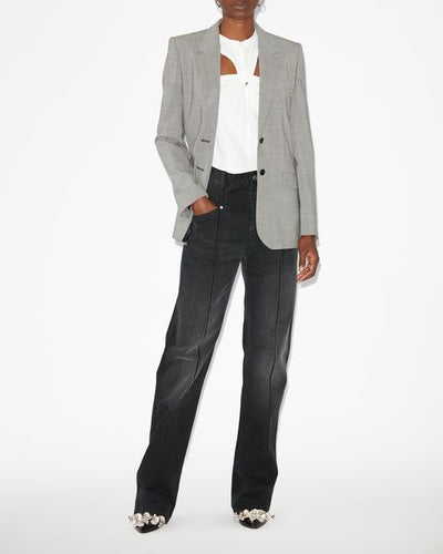 Lesandre jacket - Ecru and black - Woman - 1