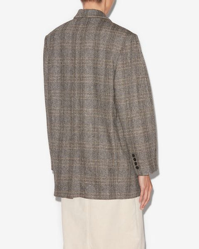 Grafische wolljacke adilinko - Beige - Woman - 4