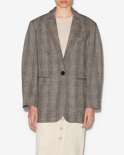 Grafische wolljacke adilinko - Beige - Woman - 3