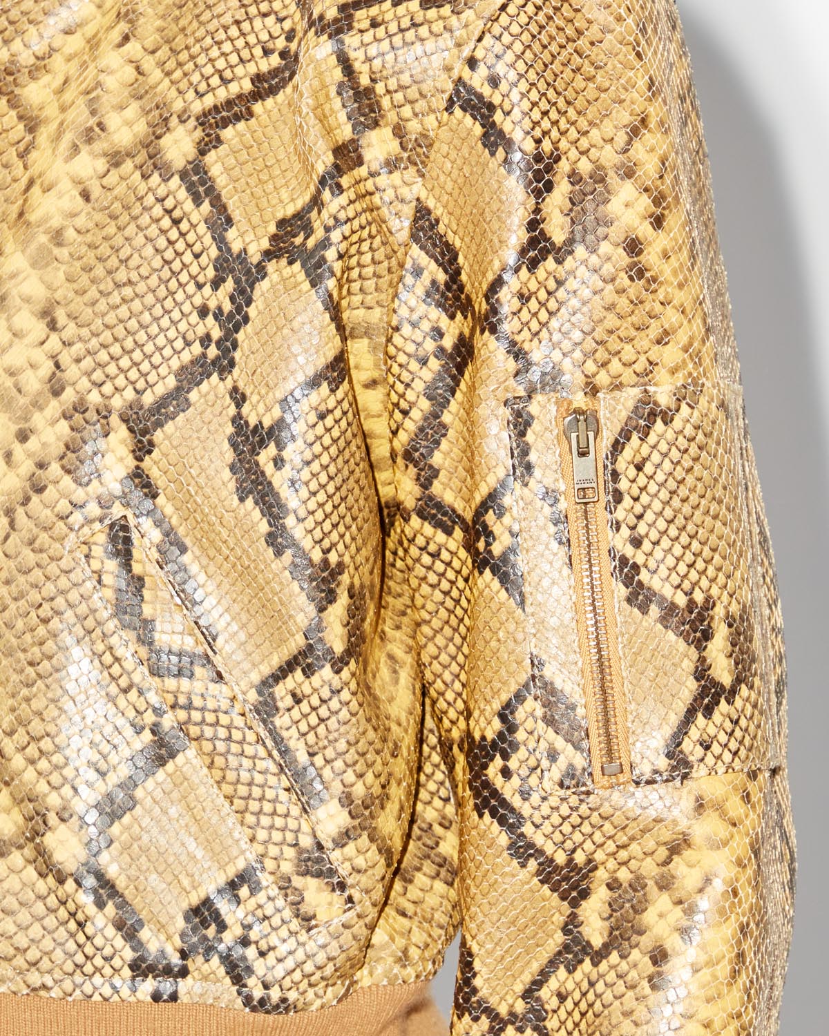 Short leather jacket cerem - Natural - Woman - 2