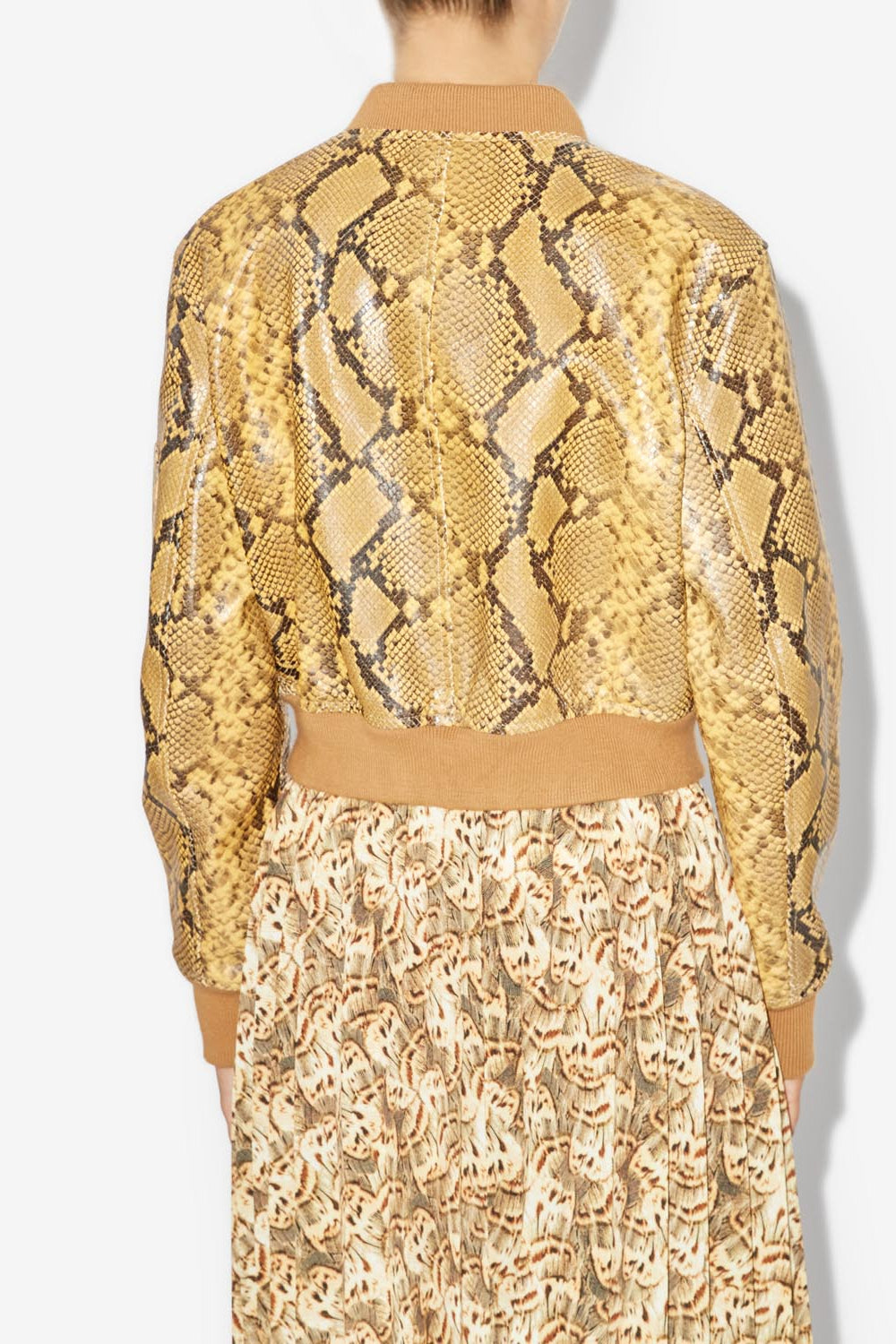 Short leather jacket cerem - Natural - Woman - 5