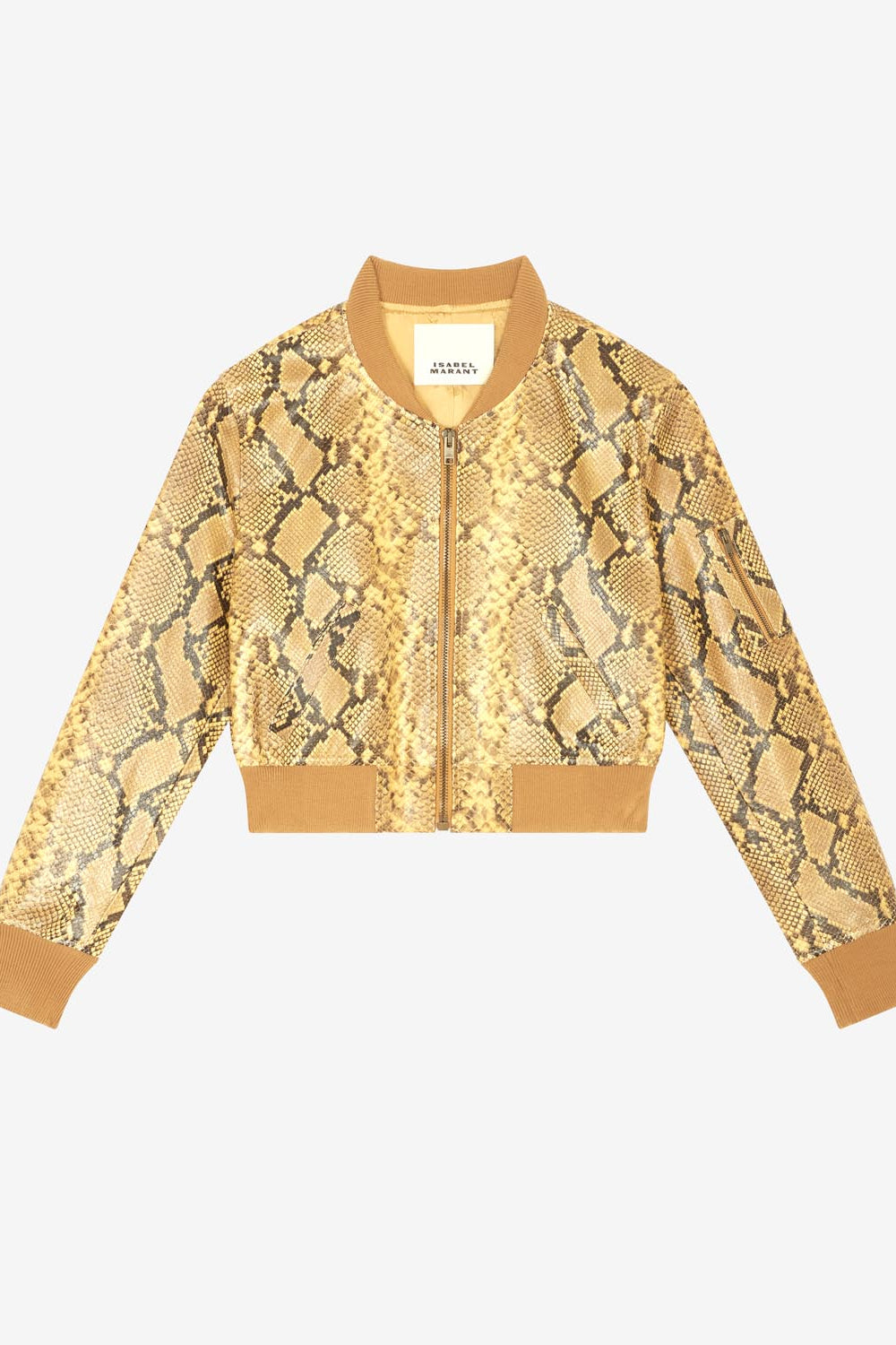 Short leather jacket cerem - Natural - Woman - 2