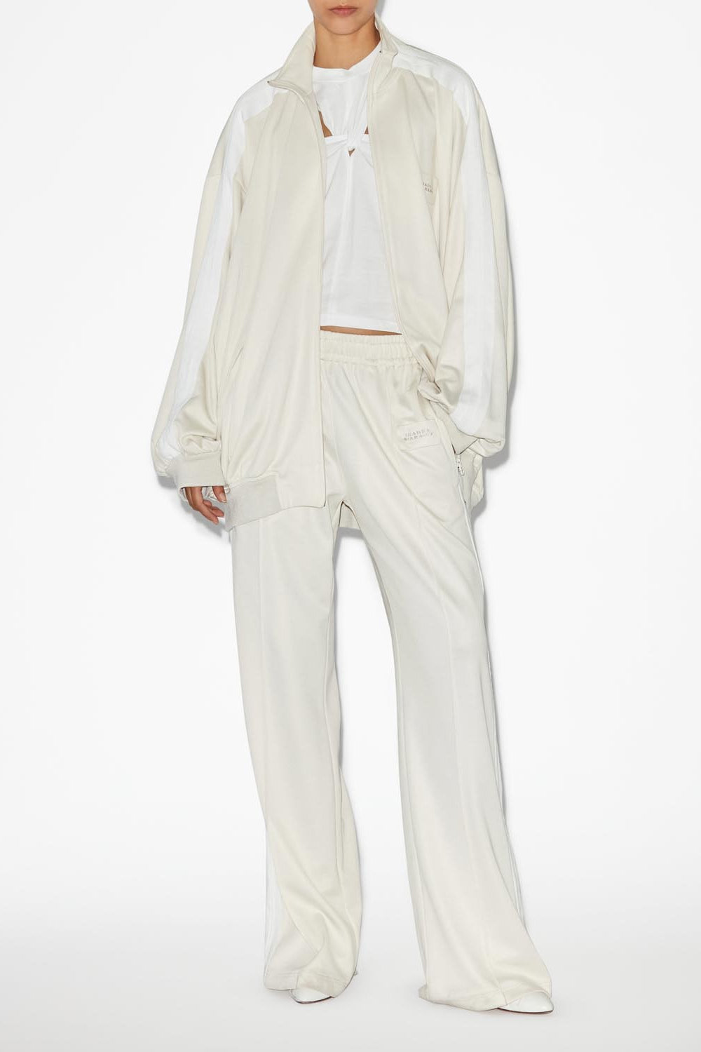 Rejane drop-shoulder jacket - Ecru - Woman - 2