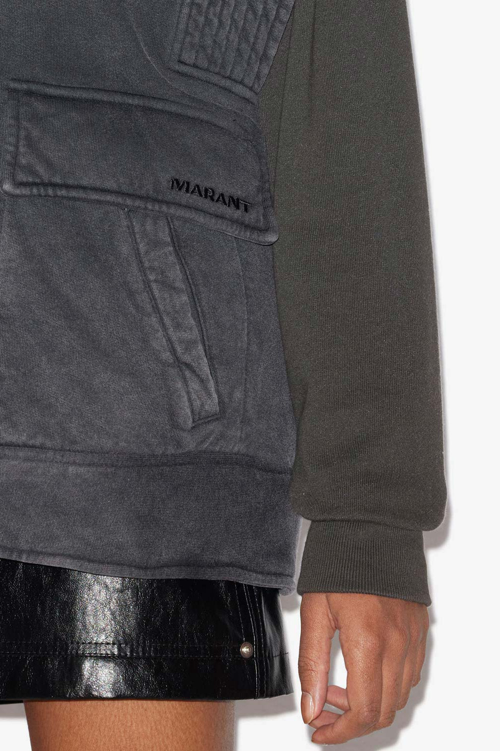 Naelle plain-colored cotton vest - Black - Woman - 3