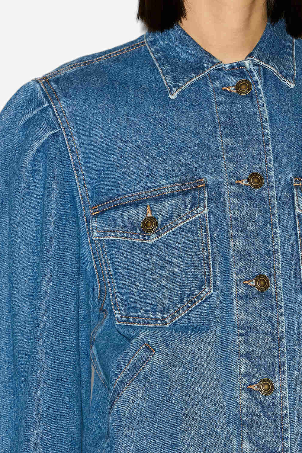 Workwear-jacke nolinea aus denim - Blau - Woman - 3