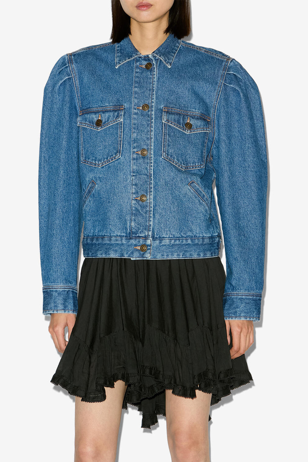 Workwear-jacke nolinea aus denim - Blau - Woman - 4