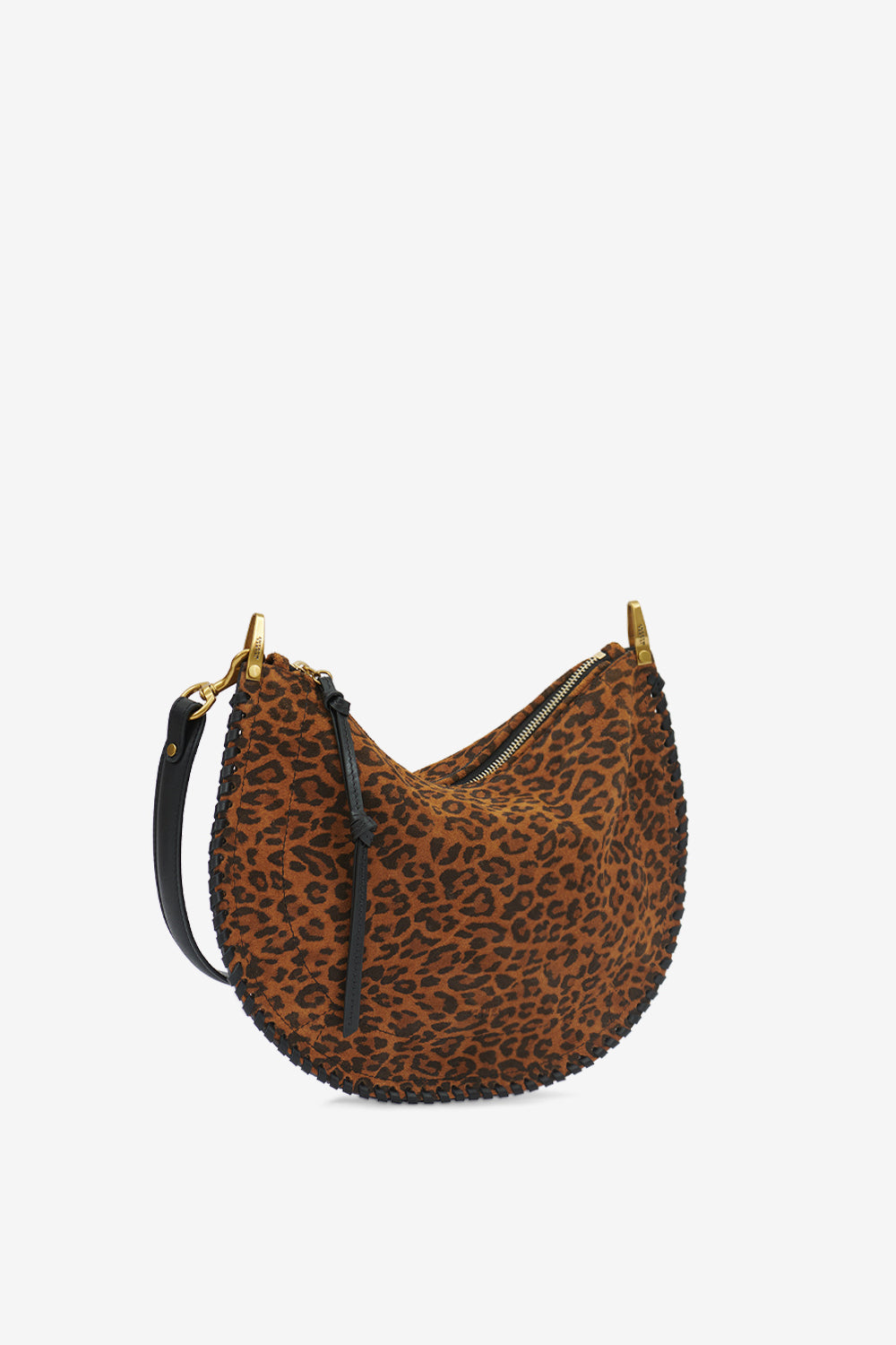 Oskan soft zip 프린트 스웨이드 가죽 백 - Leopard - Woman - 5