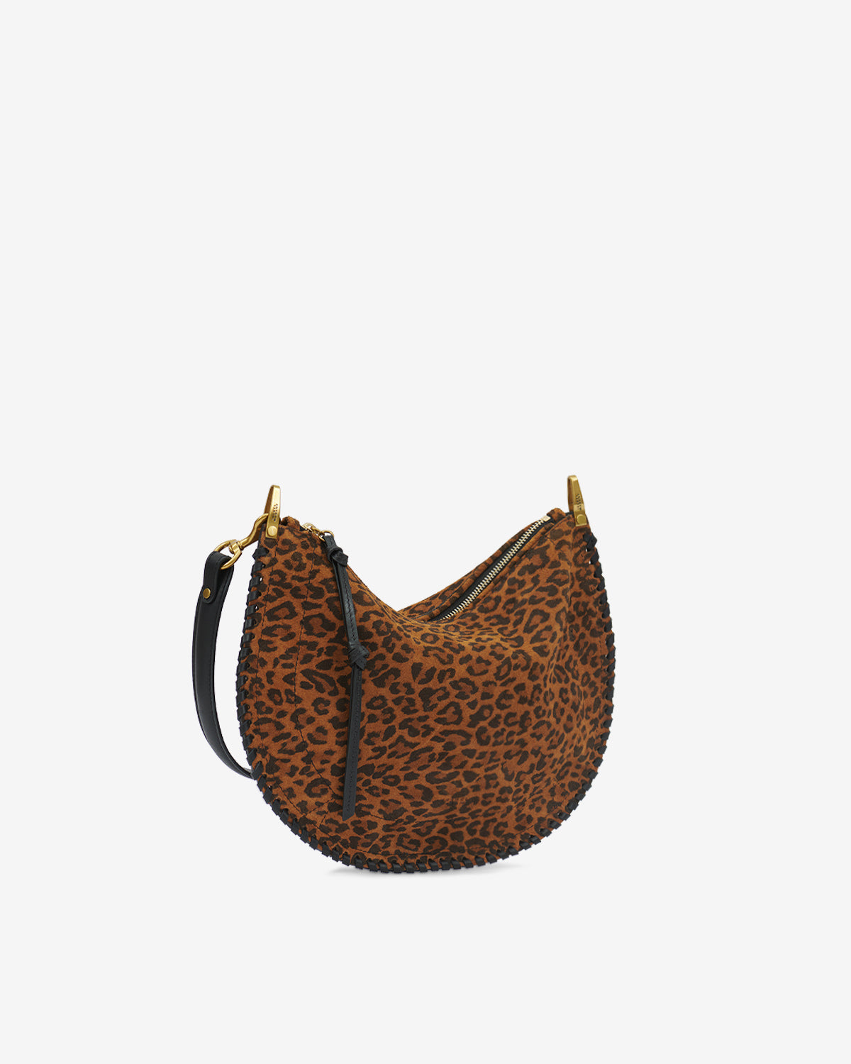Oskan soft zip 프린트 스웨이드 가죽 백 - Leopard - Woman - 5