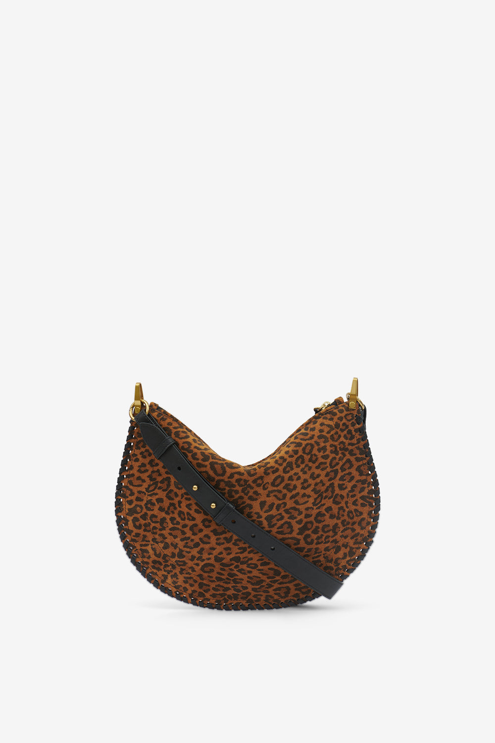 Oskan soft zip 프린트 스웨이드 가죽 백 - Leopard - Woman - 3