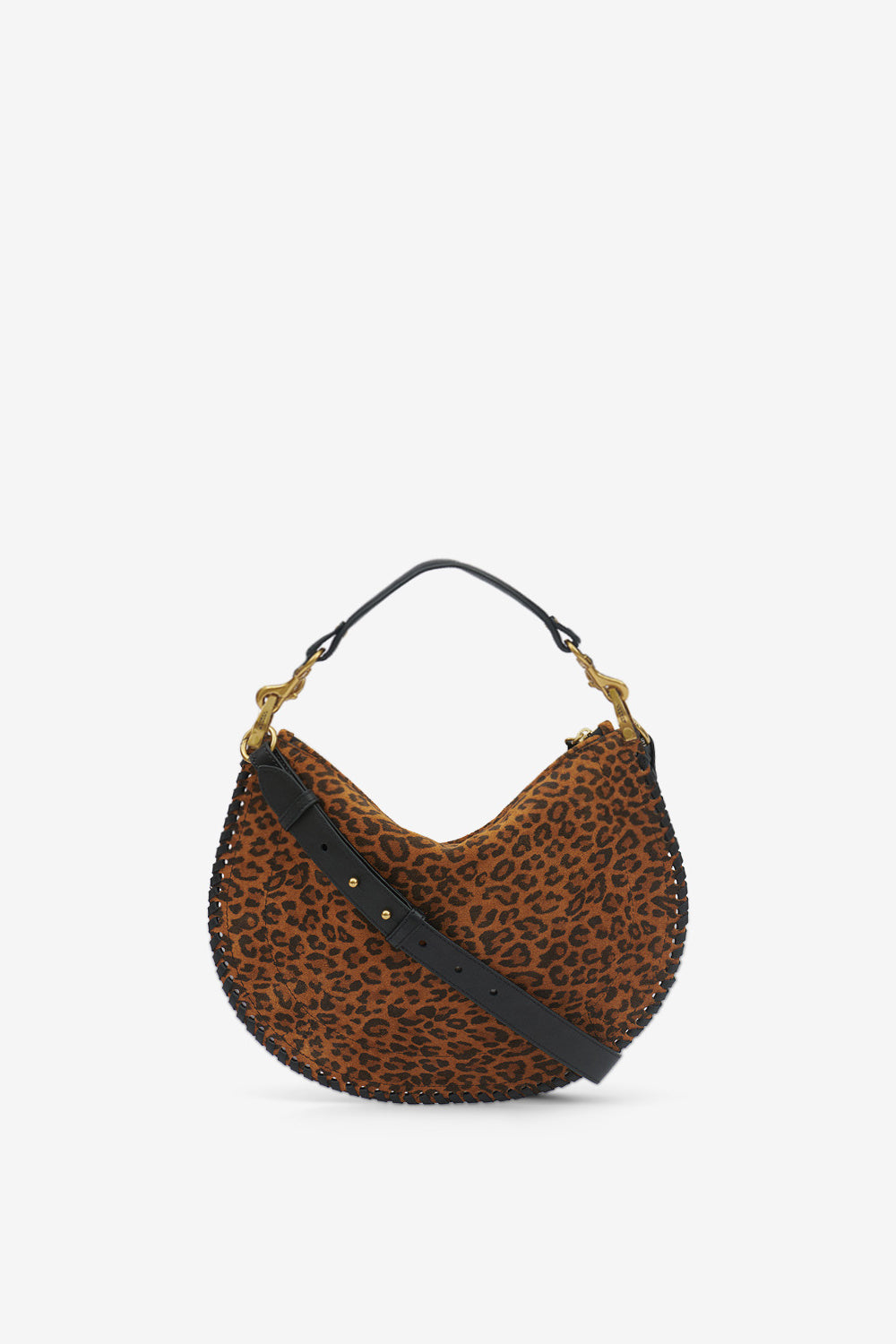 Oskan soft zip 프린트 스웨이드 가죽 백 - Leopard - Woman - 1