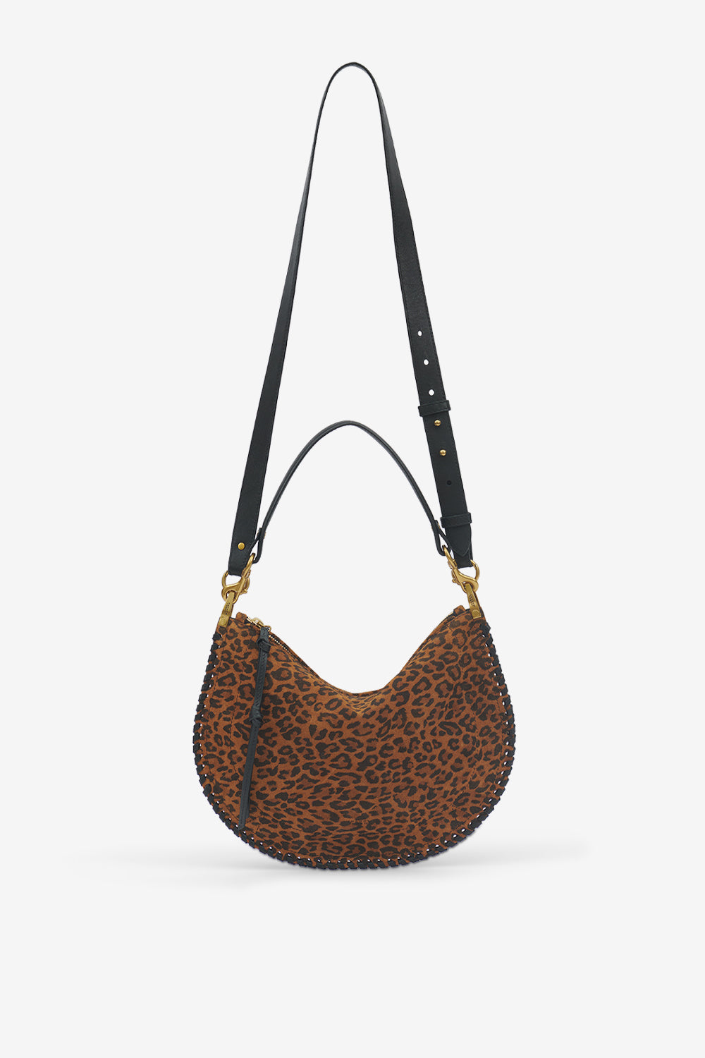 Oskan soft zip 프린트 스웨이드 가죽 백 - Leopard - Woman - 6