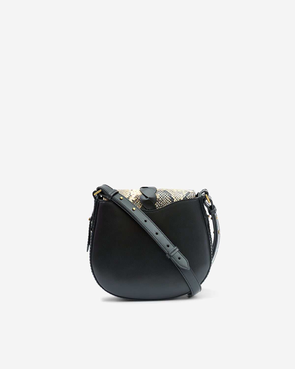 Altay small leather shoulder bag - Black-beige - Woman - 2