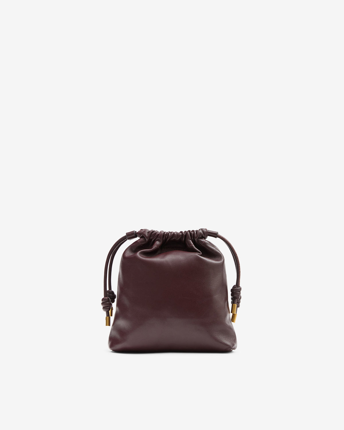 Silven Mini leather bag Woman burgundy | ISABEL MARANT Official