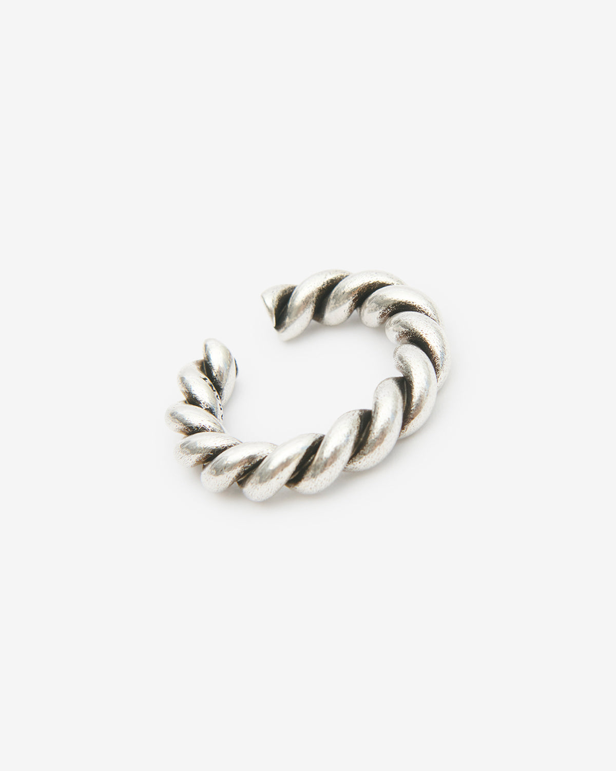 Roy 真鍮 編み込み バングルリング - 銀 - Man - 3