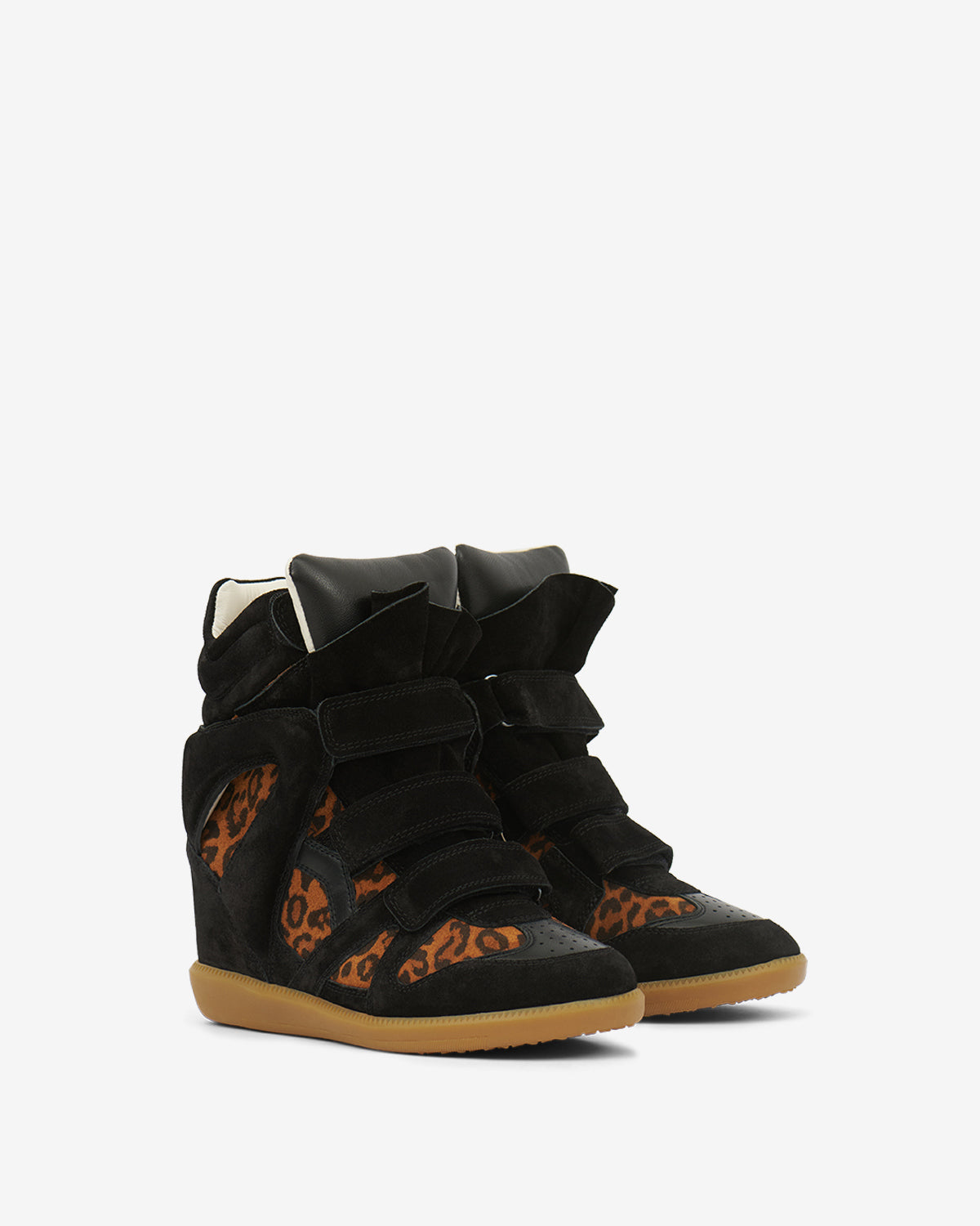 Bekett leather wedge sneakers - Leopard - Woman - 3