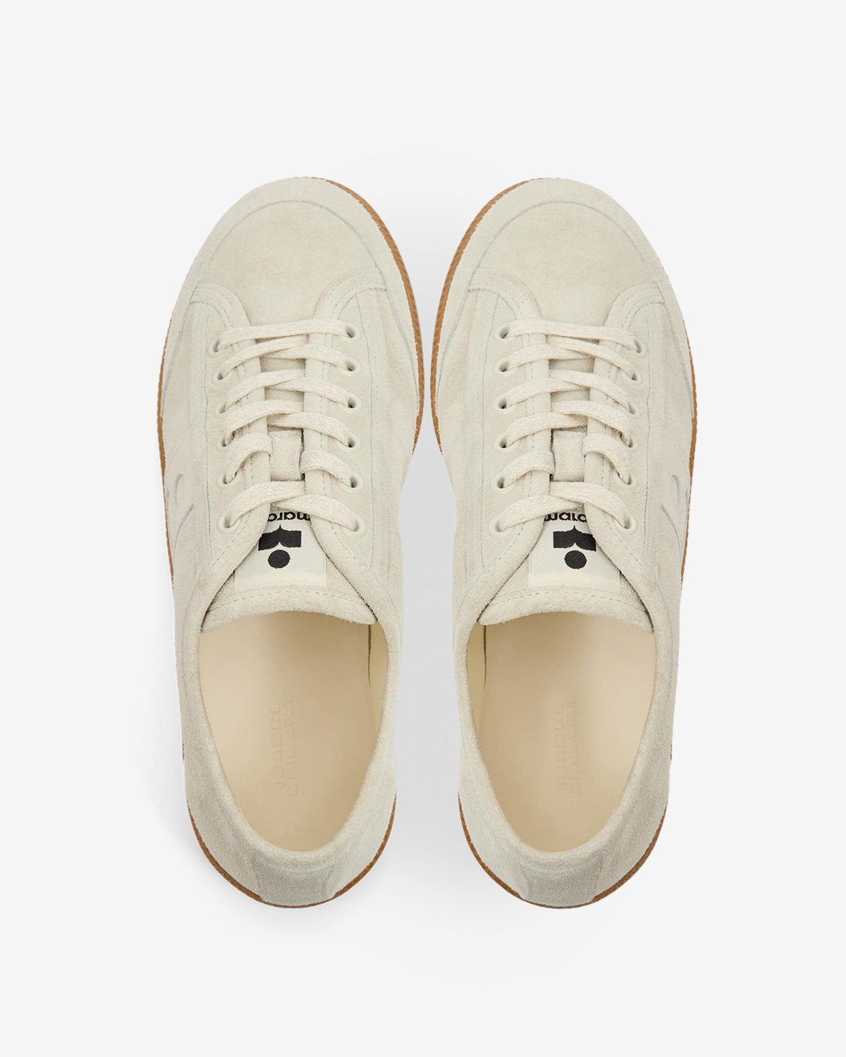 Klyce low-top suede leather sneakers - Chalk - Woman - 4