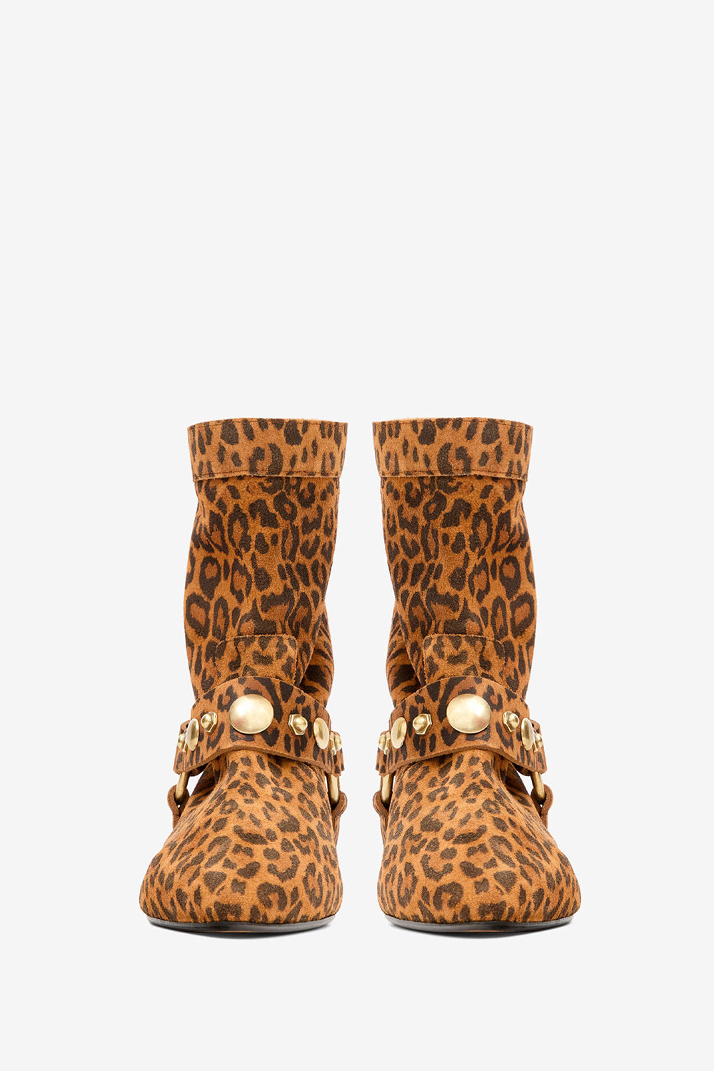 Stania プリント入りカーフスエードレザー製 フラットブーツ - Leopard - Woman - 4