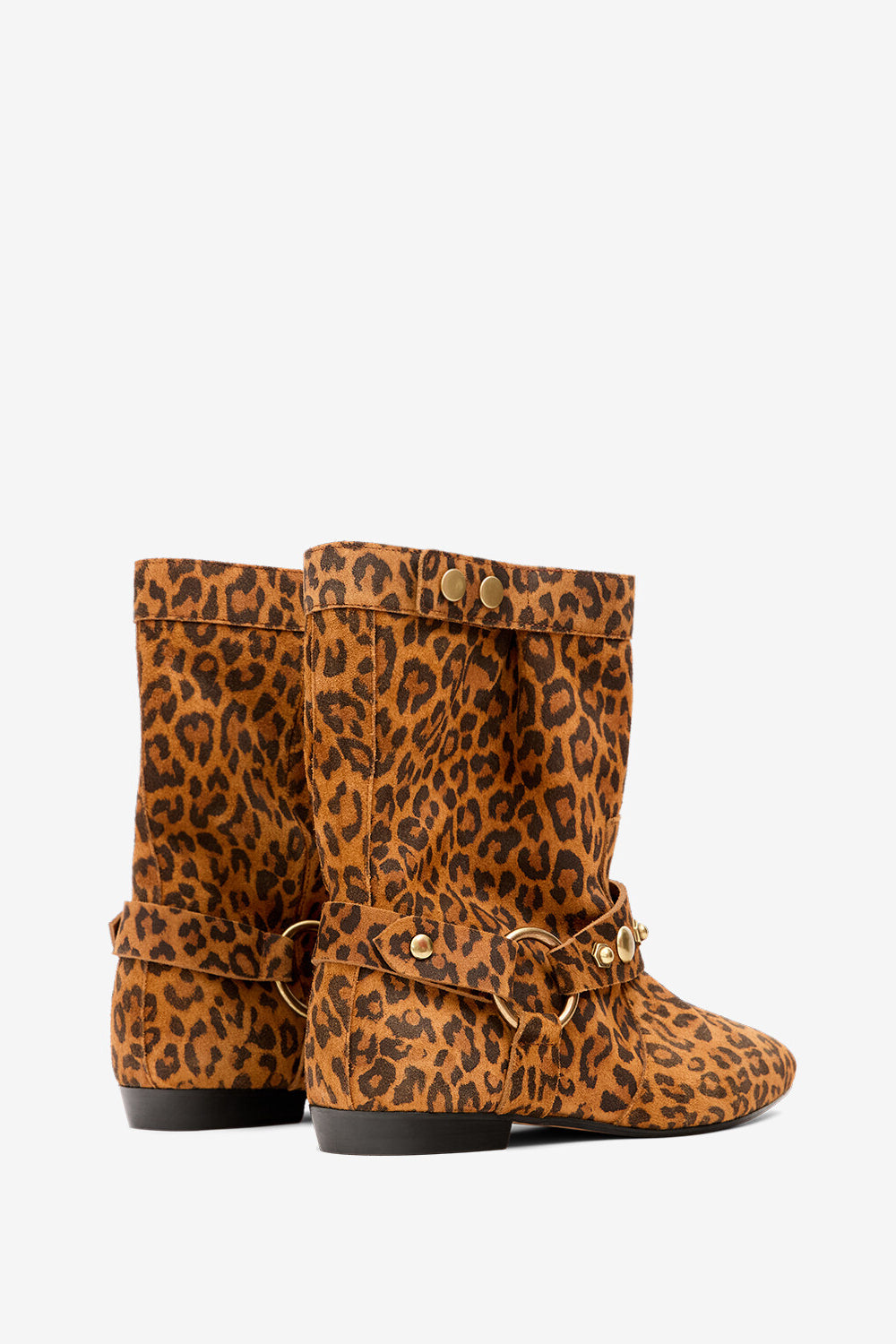 Stania プリント入りカーフスエードレザー製 フラットブーツ - Leopard - Woman - 2