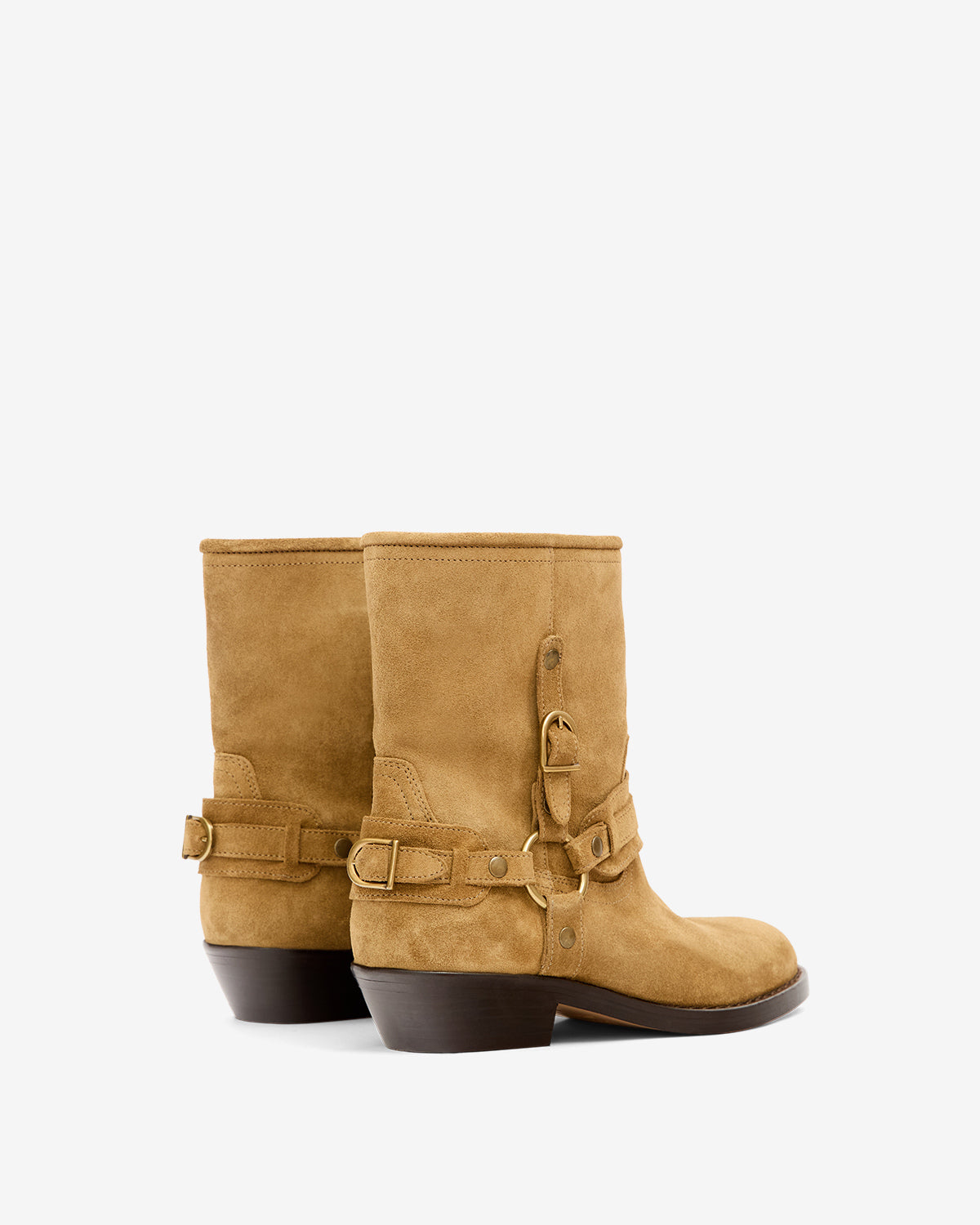 Botas bajas ildred de ante de piel de becerro - Taupe - Woman - 2