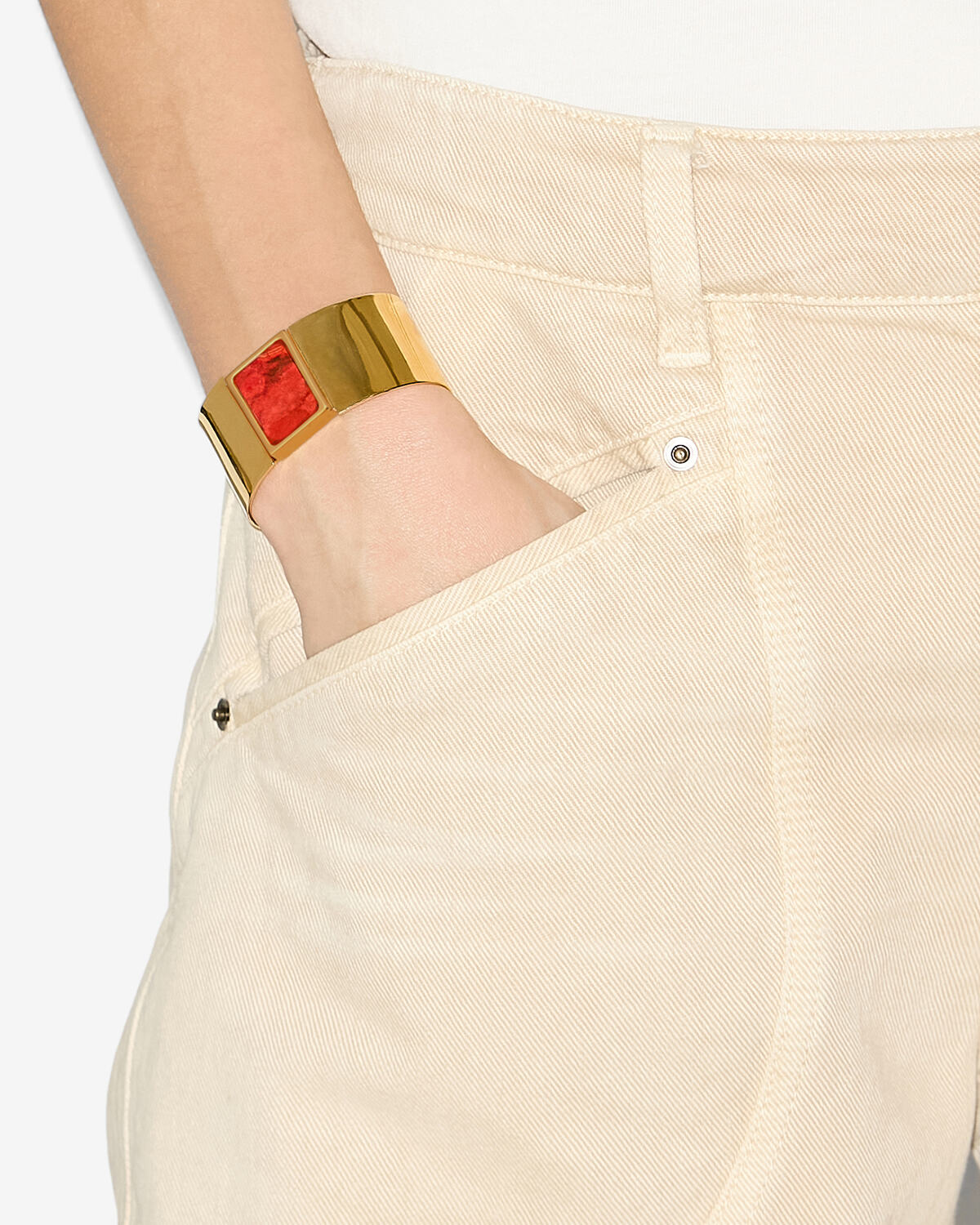 Brazalete halona de latón - Naranja - Woman - 2