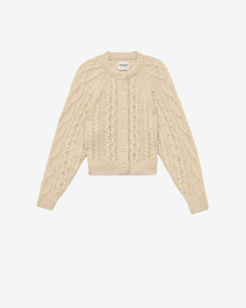 YARA CARDIGAN Woman ecru | ISABEL MARANT Official online store