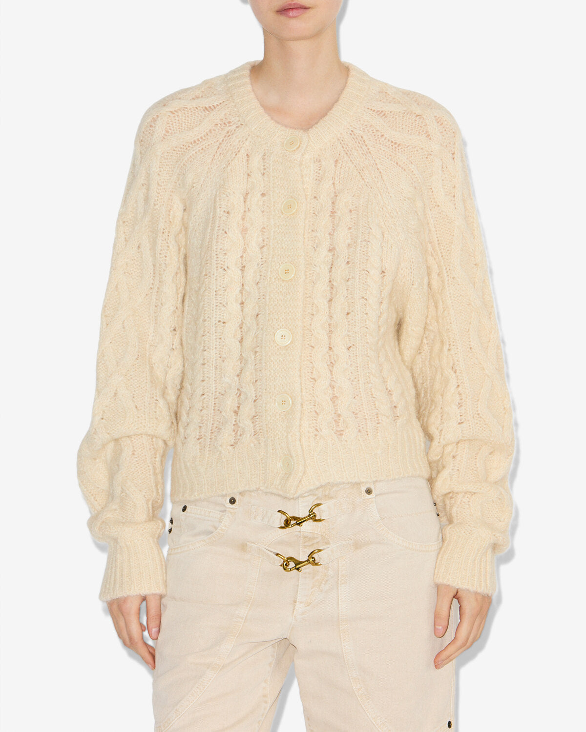 Yara cardigan Woman Ecru 4