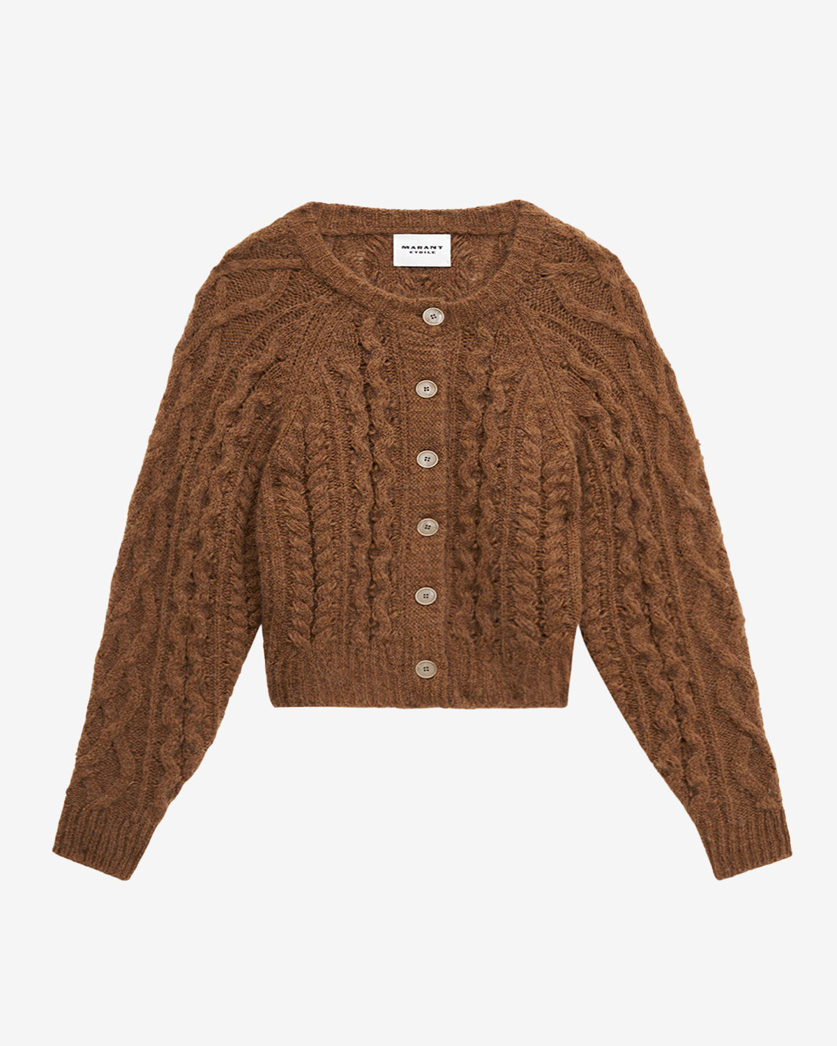 Yara cable knit cardigan - Bronze - Woman - 5