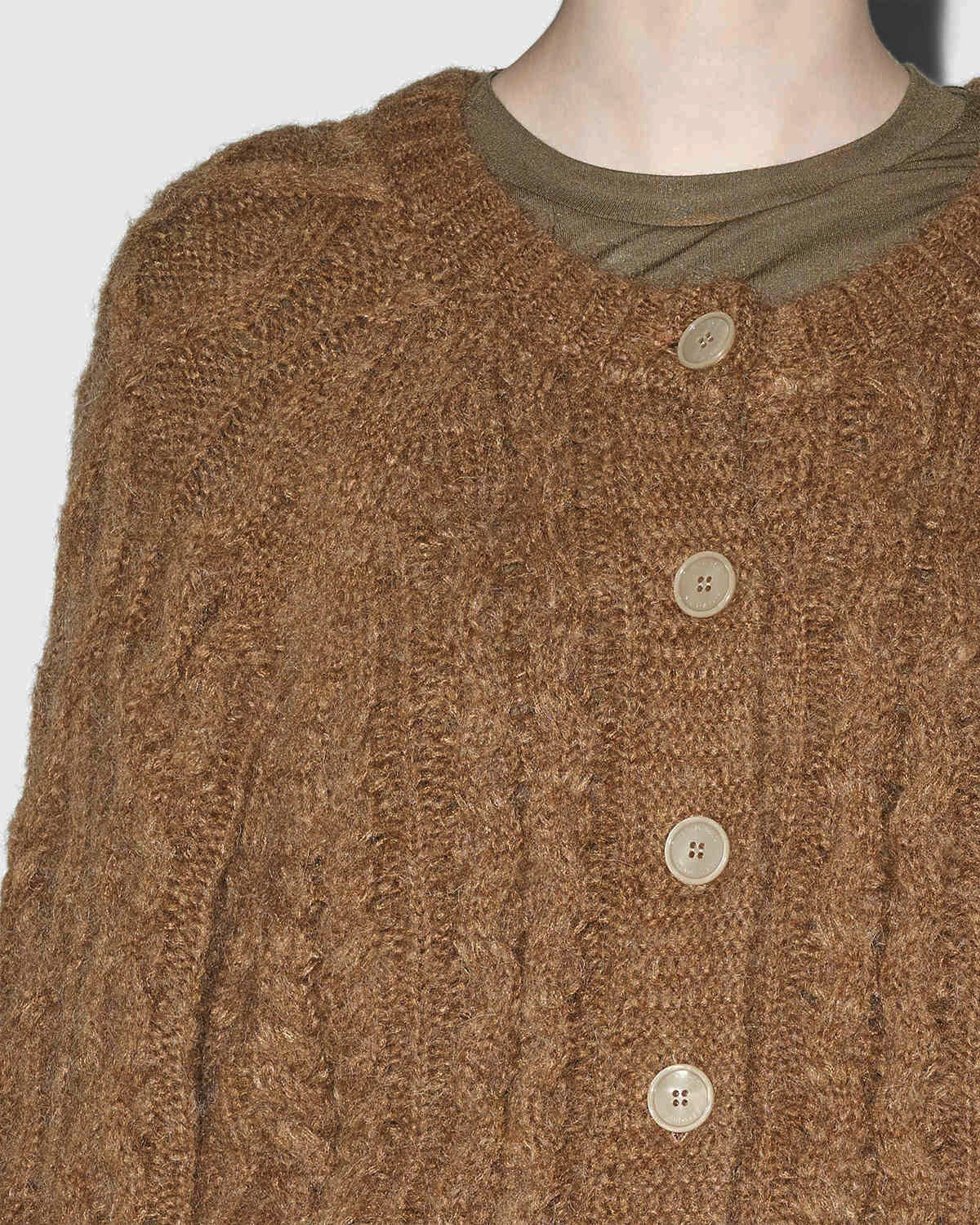 Yara cable knit cardigan - Bronze - Woman - 2