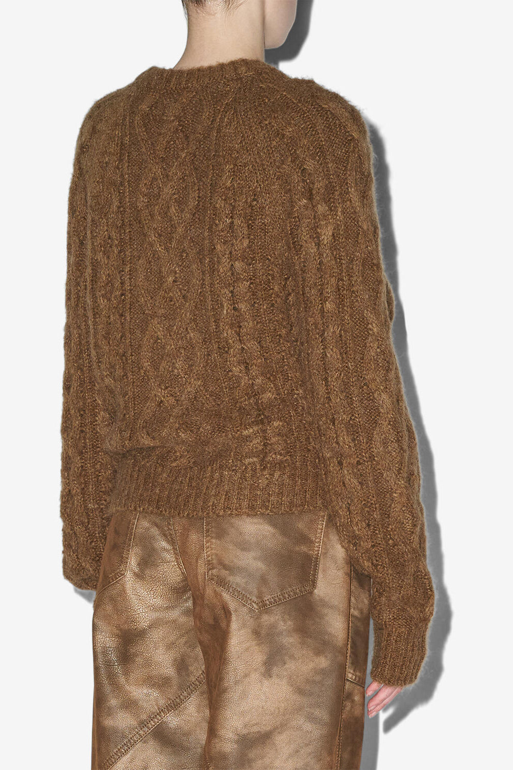 Cardigan yara in maglia ritorta - Bronzo - Woman - 5