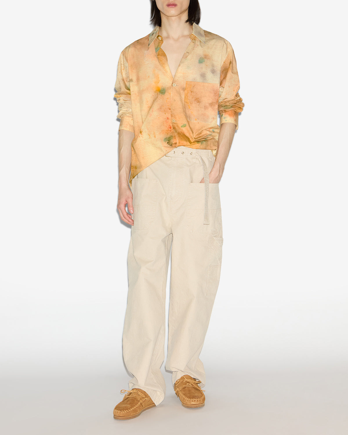 Camicia yacine Man Beige 4