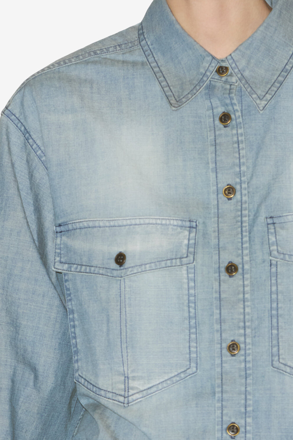Camisa ovelia de cambray - Azul - Woman - 3
