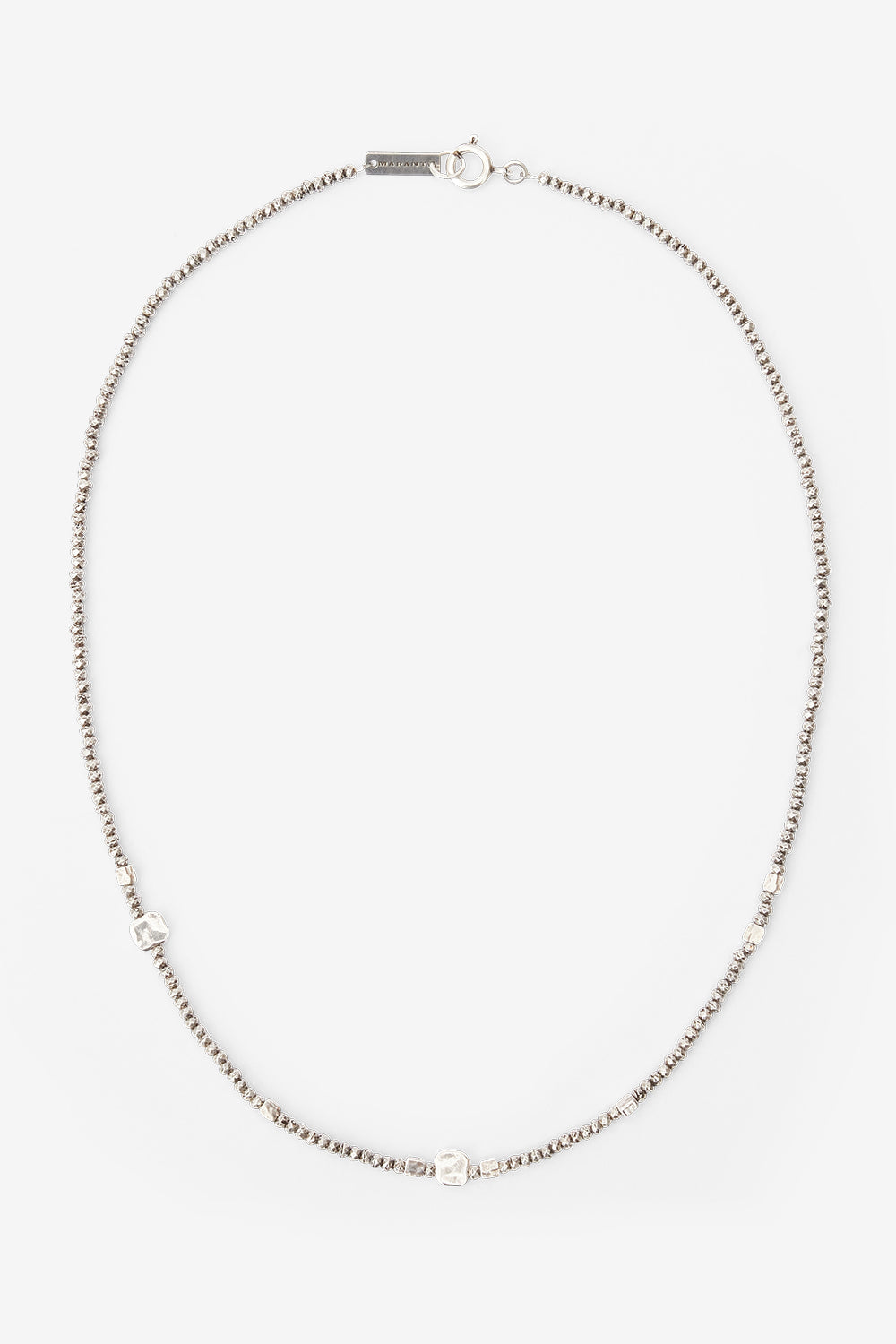 Gary beaded necklace - Silver - Man - 1