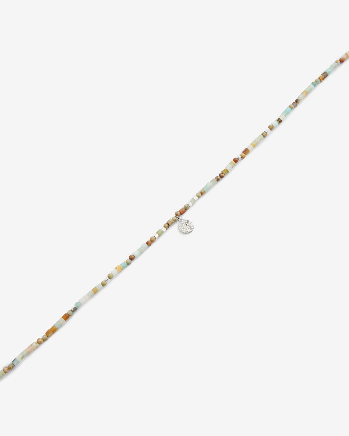 Collana pierce Man Pastel green-silver 1
