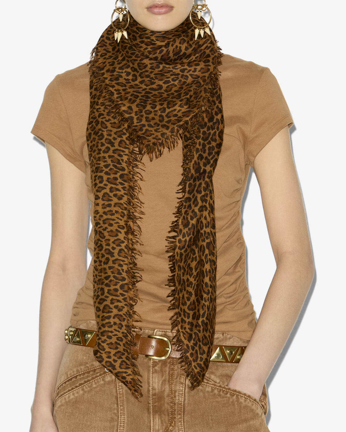 Madicia scarf Woman Leopard 1