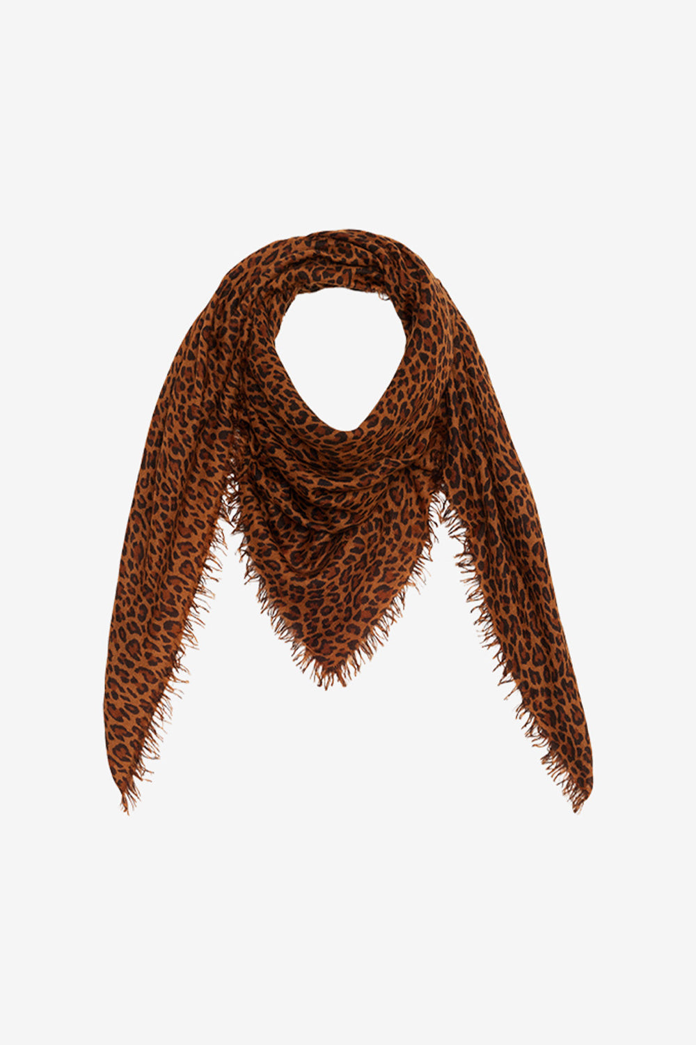 Sciarpa madicia in lana e cashmere - Leopard - Woman - 1