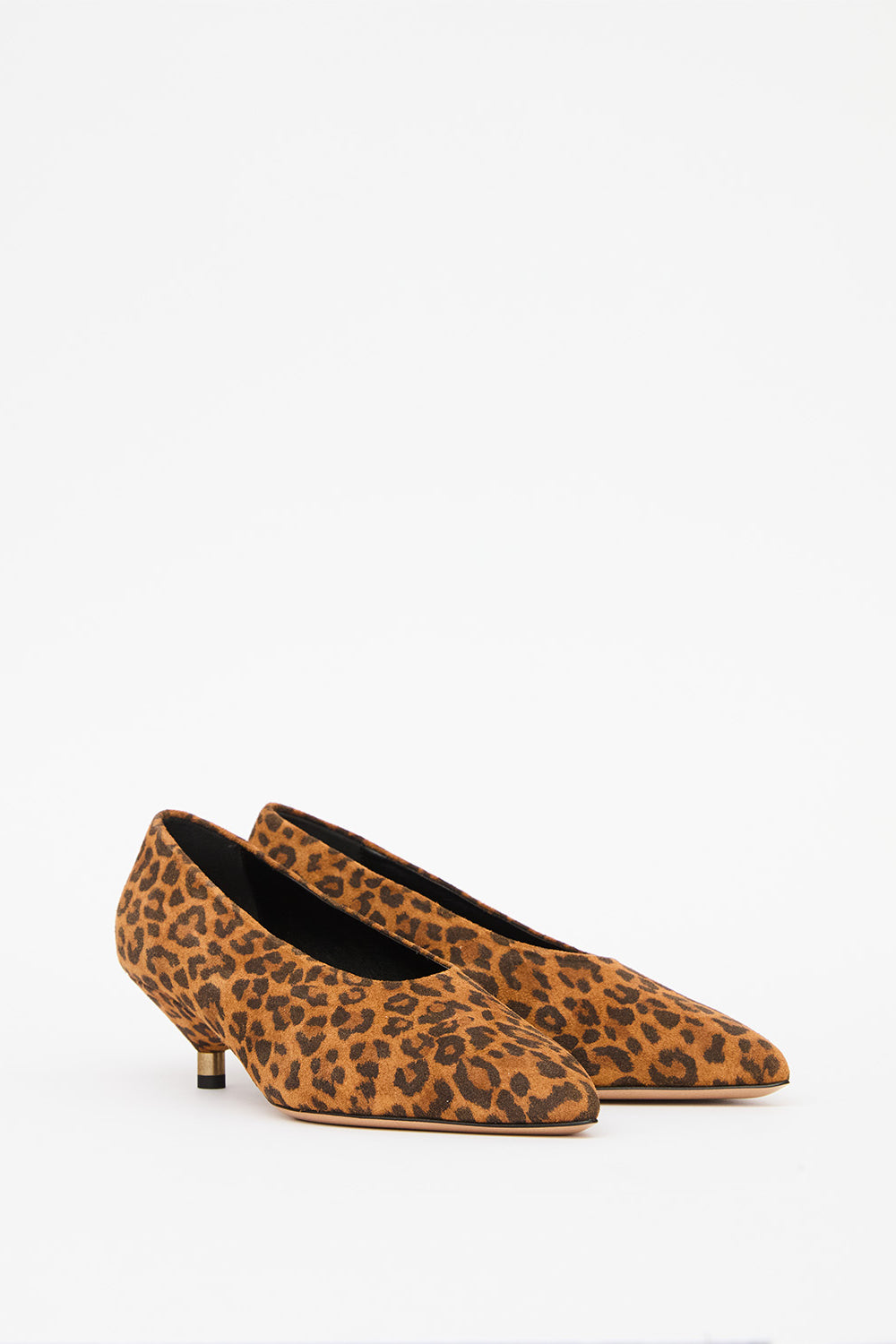 Ebisa プリント入り カーフスエードレザー製 パンプス - Leopard - Woman - 3