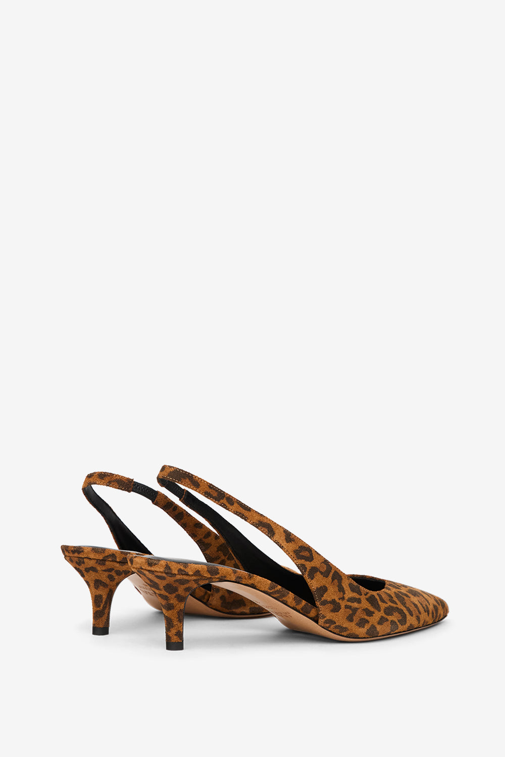 ヒョウ柄スエードレザーのパディムスリングバックヒール - Leopard - Woman - 2