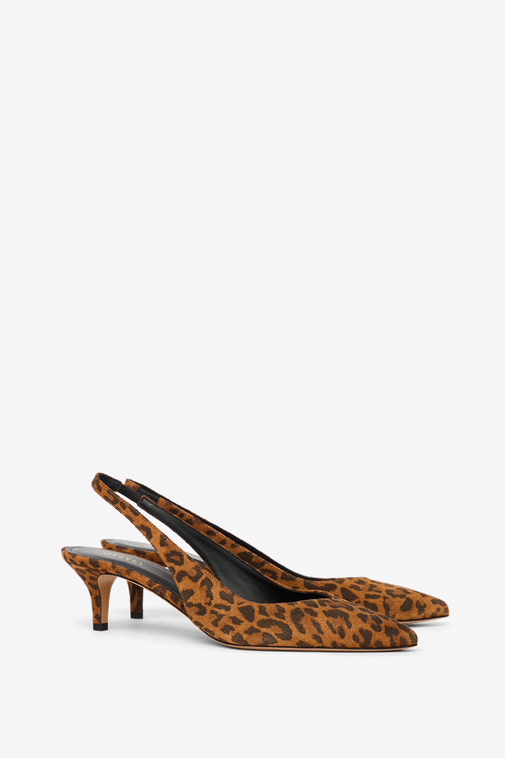 ヒョウ柄スエードレザーのパディムスリングバックヒール - Leopard - Woman - 3