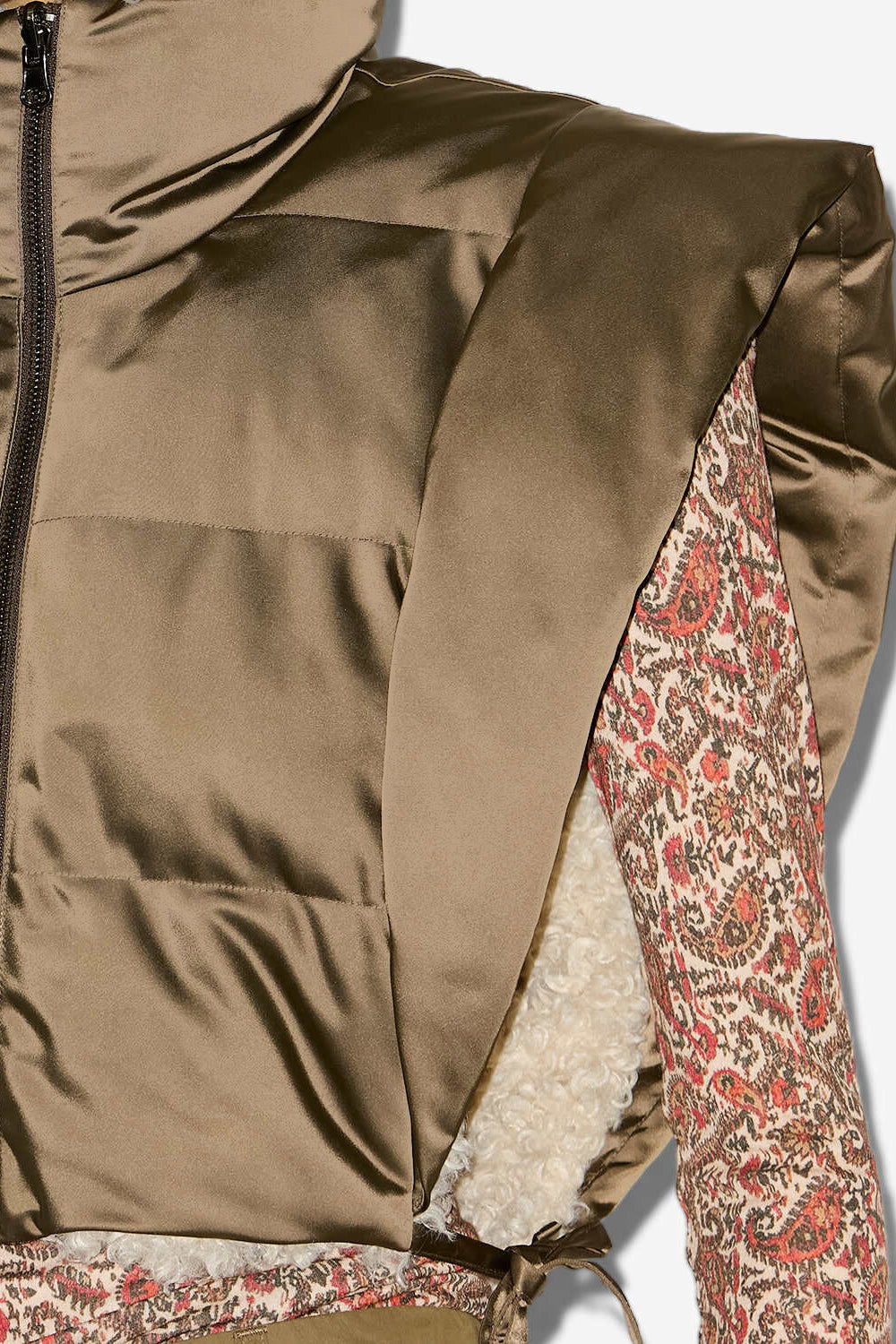Wendbare weste hoodiali ohne ärmel - Khaki - Woman - 3
