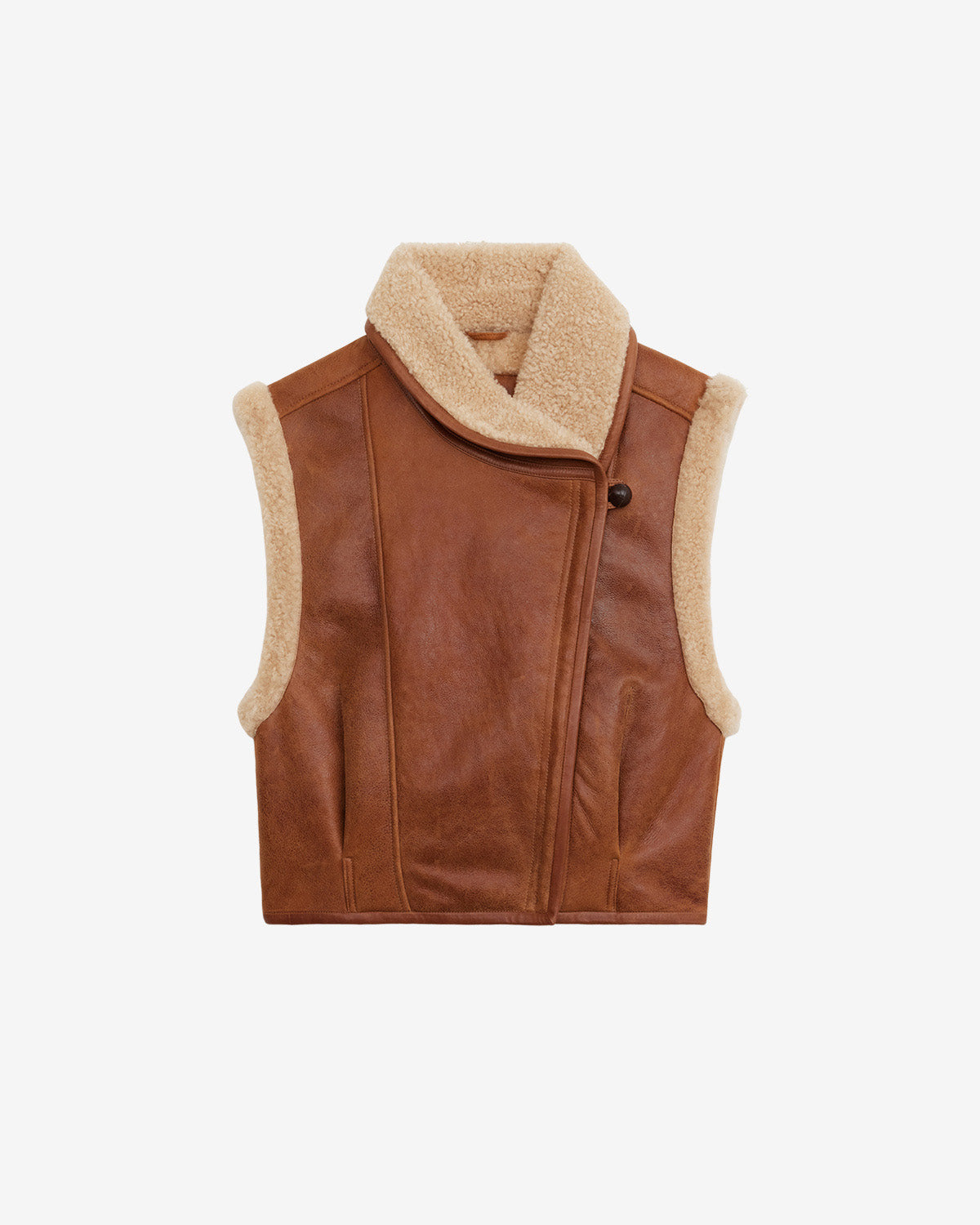 Gilet alime Woman Cognac 4