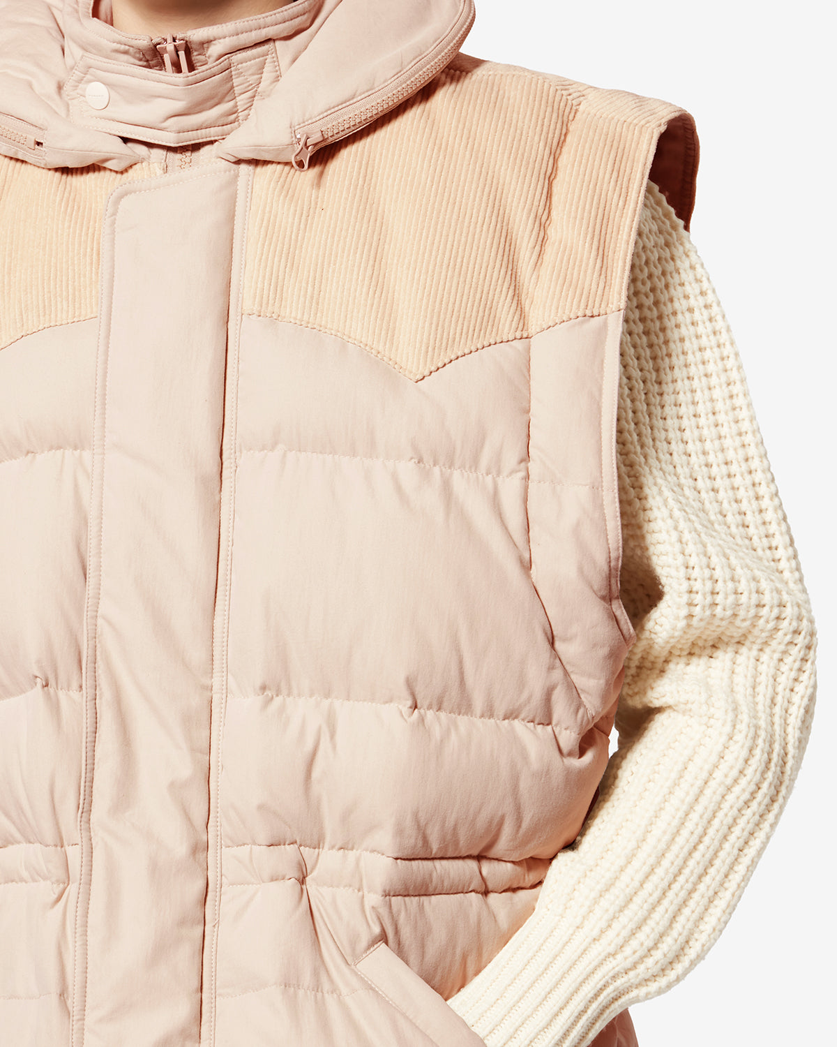 Gilet sans manches matelassé olfa - Écru - Woman - 2