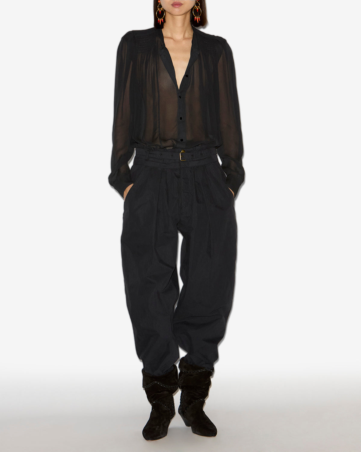 Bluse noeline Woman Schwarz 4
