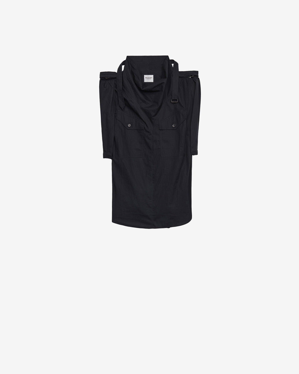 Top nemia in cotone croccante - Nero lavato - Woman - 5