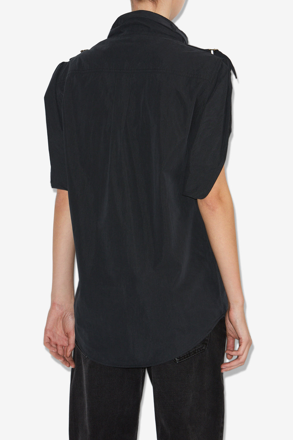 Top nemia en algodón crujiente - Negro lavado - Woman - 5